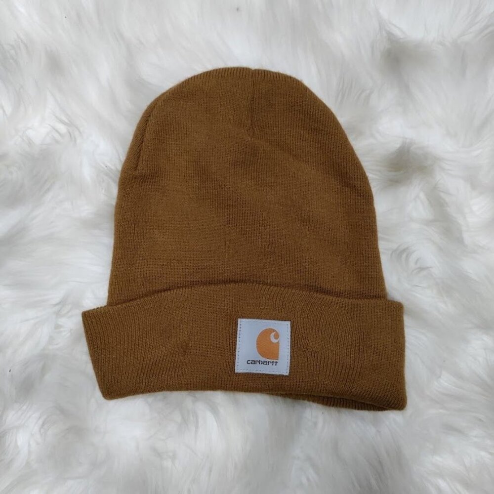 Carhartt Authentic Benie Hat Streetwear Skater Citywear Casual Unisex Brown OS